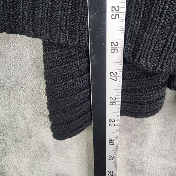 Womens Black Jason Maxwell Open Front Cardigan Sweater 100% Acrylic Size 3X - Picture 8 of 9